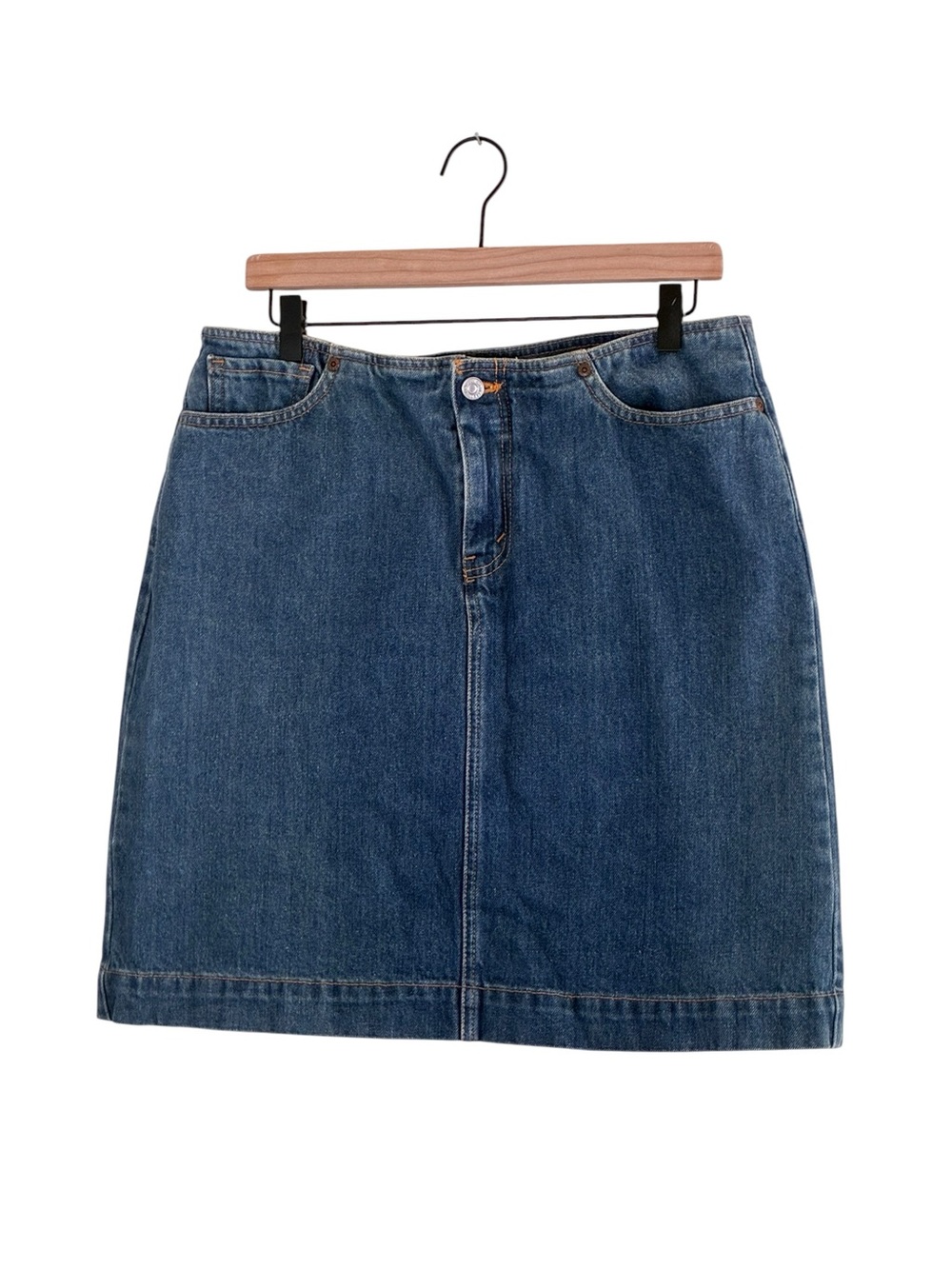 Levi’s | Y2K Jean skirt Americana blue midi casual 2000’s denim juniors size 11